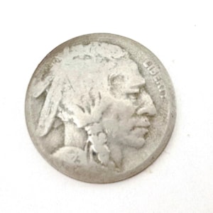 Antique 20s Nickel Indian Head Buffalo 1923 S