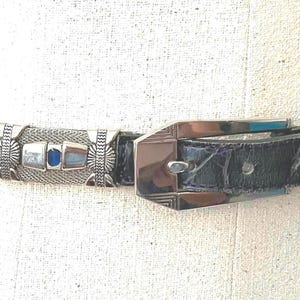Vintage 80s 90s Belt Leather Manni Italy 32/80
