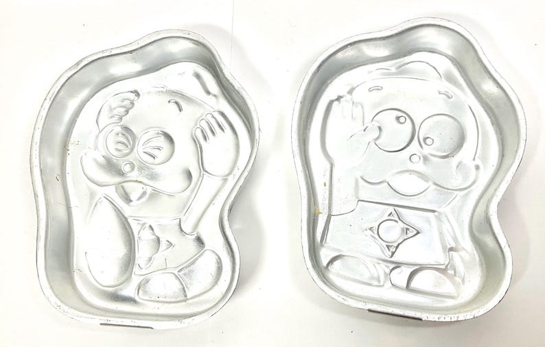 Vintage 60s Rare Japanese Manga & Anime Characters Umeboshi Denka Ice Pop Molds 2pcs bild 3