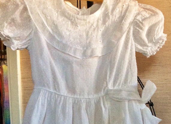 Vintage 40s Dress and Slip Girls Party Wedding 3T… - image 2