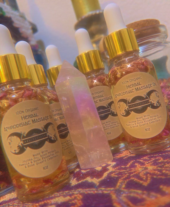 Huile de massage aphrodisiaque // Biologique // Fait main - Etsy France
