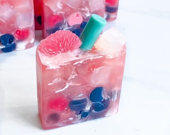 Handmade Vegan Soap | Lychee Milk Boba | Tropical Fruit Fragrance Blend (Boba is Life) Bubble Tea Lover Gift/Present BBT
