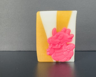 Happy Dragon soap | Handmade Vegan Soap | Citrus Balsam Scent | Chinese New Year Gift | Chinese Zodiac Present | Year of the Dragon