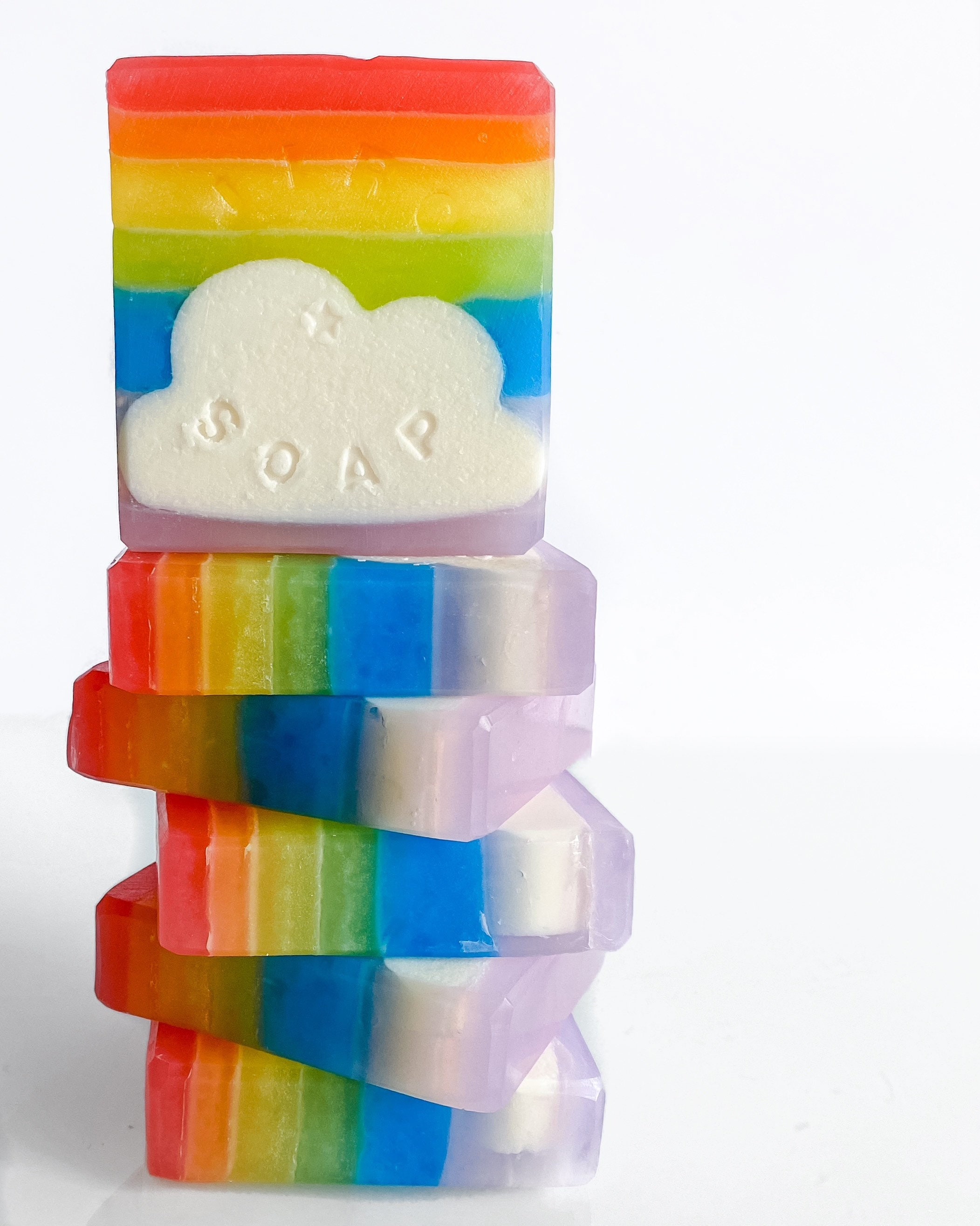 Handmade Vegan Soap Jelly Clouds Pride Rainbow Bubblegum Etsy