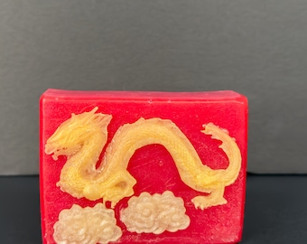 Cloud Dragon soap | Handmade Vegan Soap | Sweet Bright Citrus Scent | Year of the Dragon Chinese New Year Gift | Chinese Zodiac Present