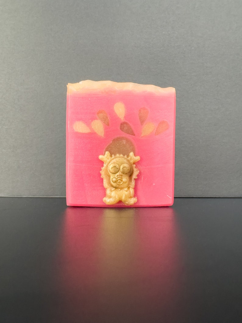 New Year Dragon soap Handmade Vegan Soap Lemon Blossom Scent Chinese New Year Gift Chinese Zodiac Present Year of the Dragon image 1