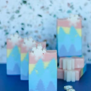 Sugar Trees | Handmade Vegan Soap | Sweet Vanilla & Warm Bourbon Scent | Holiday Stocker Stuffer Christmas Gift | Xmas Present