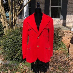 LuckyVintage on X: 60s MARCHING BAND JACKET / 1960s Cropped Red