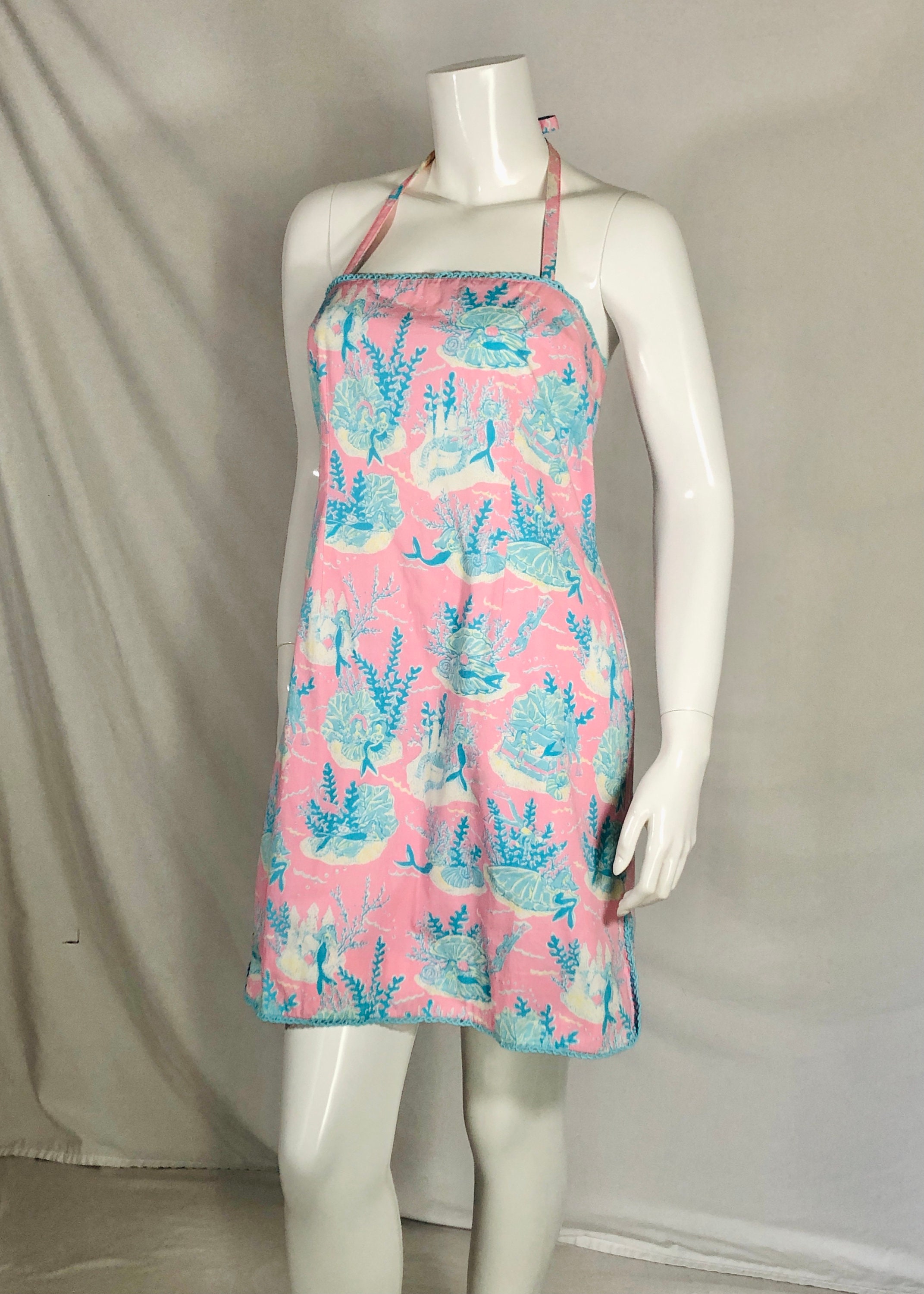 lilly pulitzer blue and pink dress Women's Suzie Short Sleeve Cotton Dress in Pink