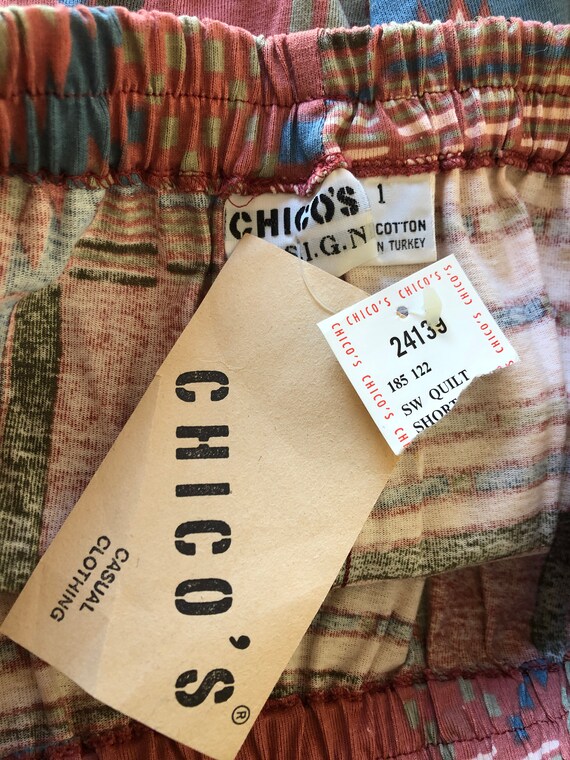 NWT Vintage 90s Chicos Design Ikat Skirt set Long… - image 6
