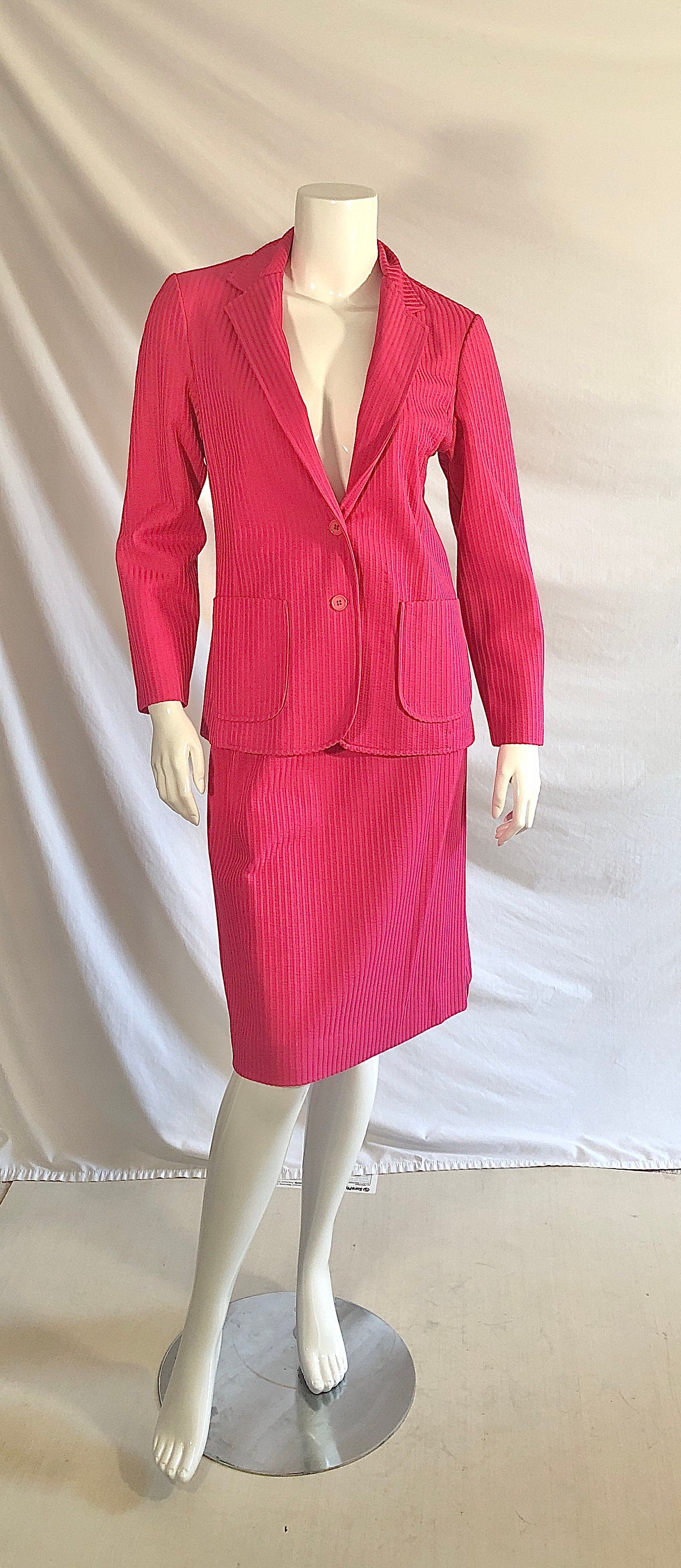 Hot Pink Blazer Set 