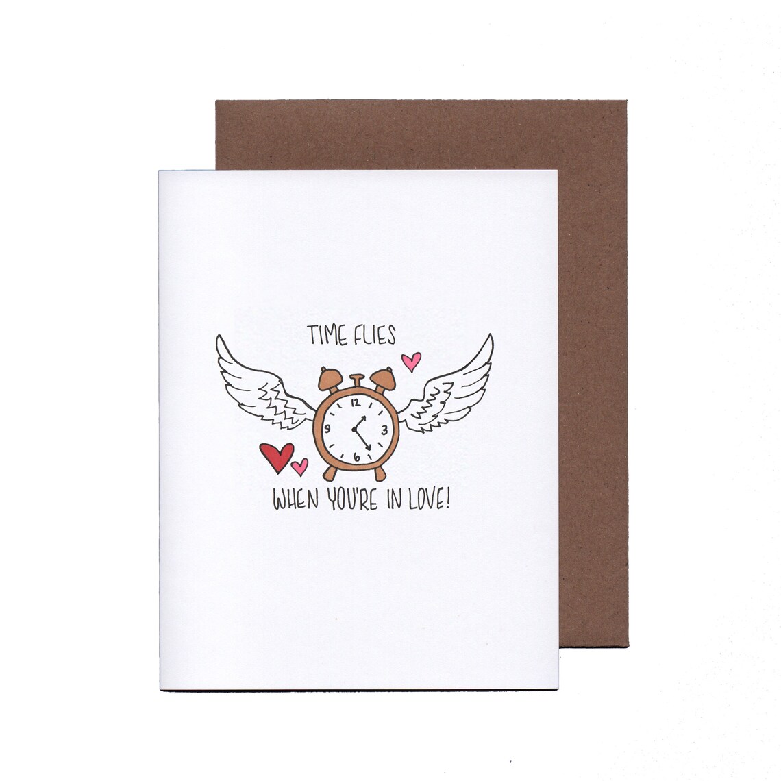 Time Flies When Youre in Love anniversary Card Punny Etsy