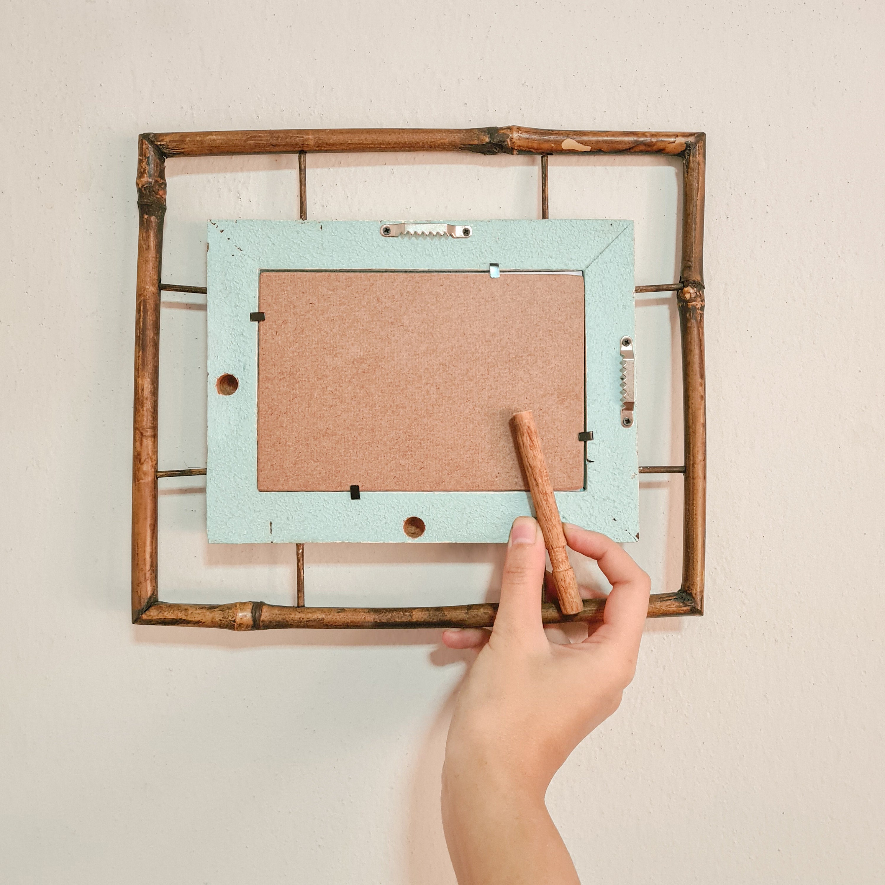 Rustic Wooden Frame Wall Hanging Picture Frame Decoration Etsy