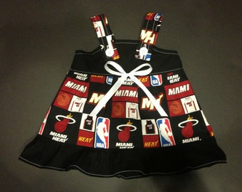 Miami Heat Basketball Baby Toddler Girls Dress * You Choose the Color & Size *