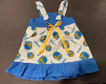 Golden State Warriors Basketball Baby Toddler Girls Dress * You Choose the Size *