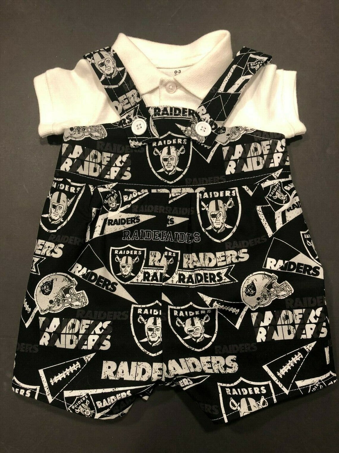 Raiders Football Boys Jumper Overalls You Choose the Size Etsy