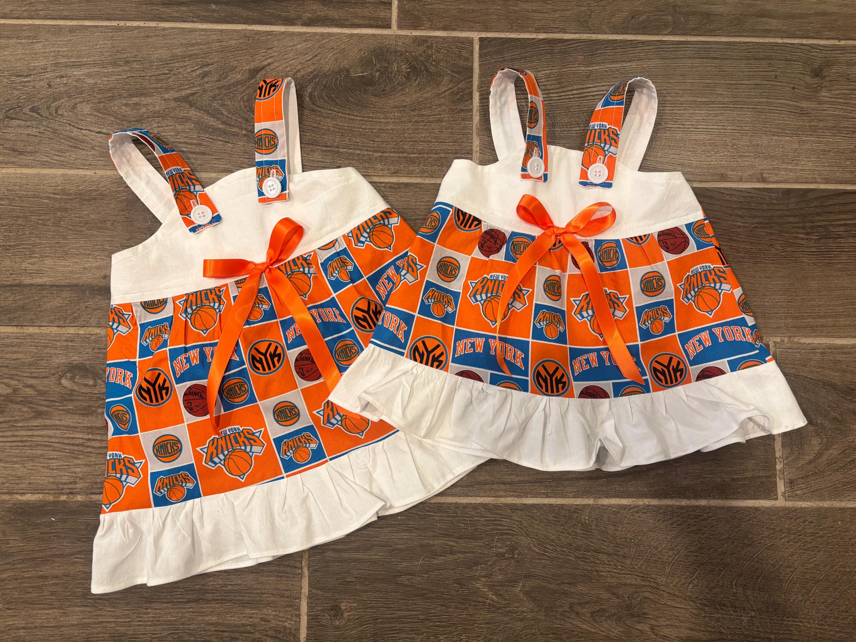 NY Knicks Basketball Baby Toddler Girls Dress You Choose the