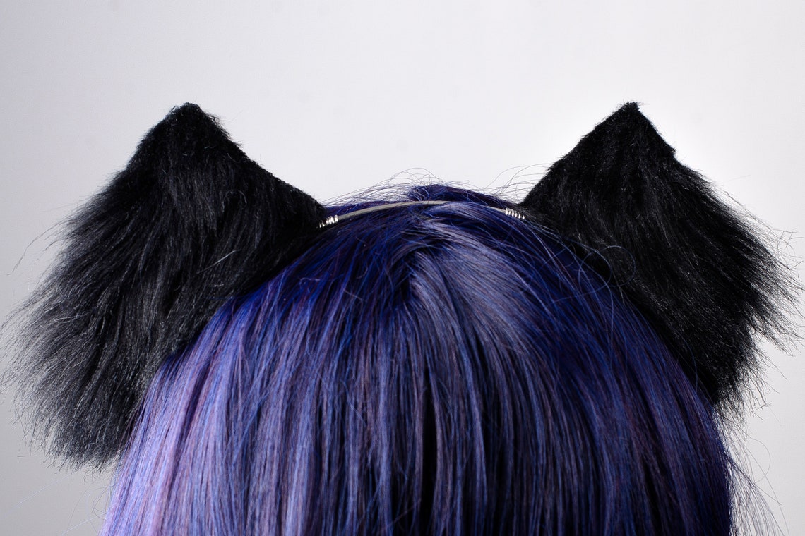 Black or White Cat Ears Etsy