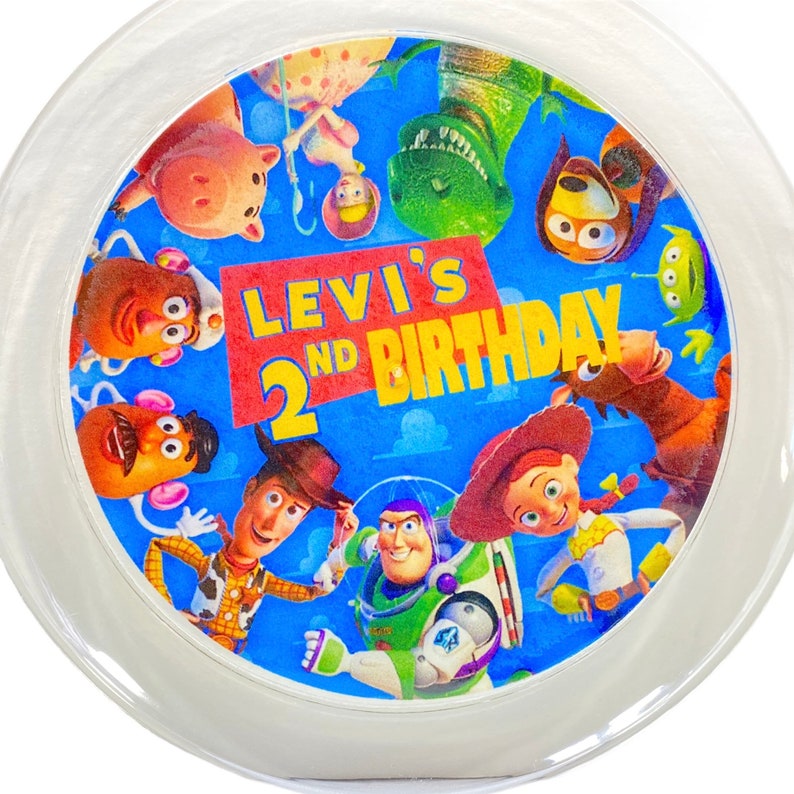 Toy Story Birthday Plates Custom Plastic Plates Birthday Etsy