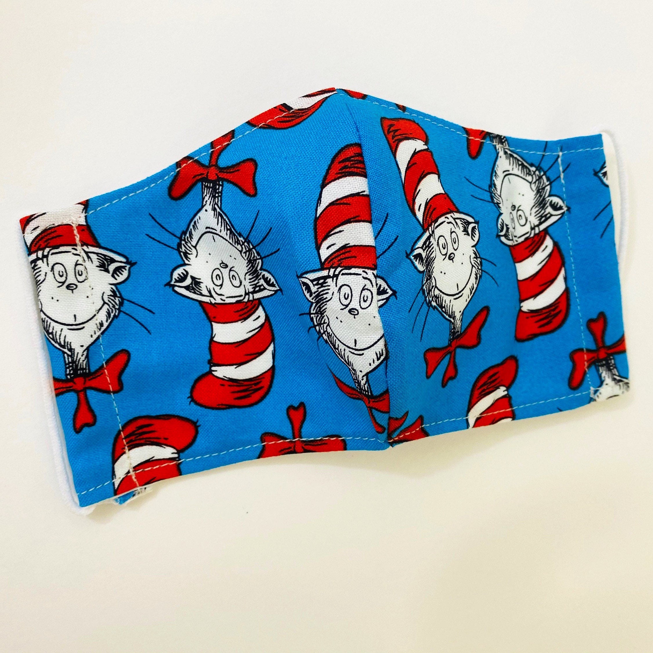 Dr. Seuss Face Masks Cat In The Hat Masks Face Mask For Etsy