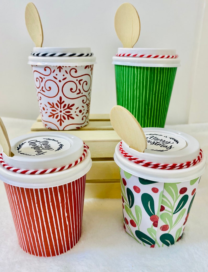 Christmas Party Cups Mini Coffee Cups Stocking Stuffers Etsy