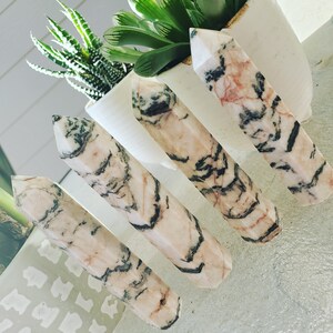 Pink Zebra Jasper Tower