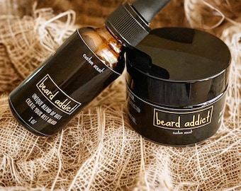 Custom Scent Beard Oil and/or Balm: 1oz, 2oz Fragrance Essentials