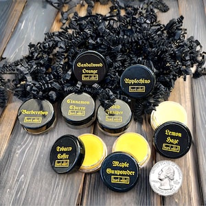 Luxury Organic Beard Balm Samples: Shea Butter, Argan Oil, Scent Choices