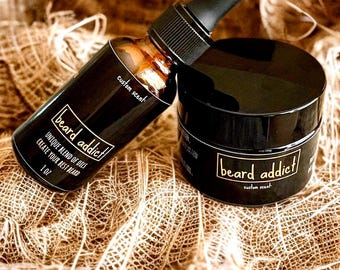 Custom Scented Beard Oil & Balm Set