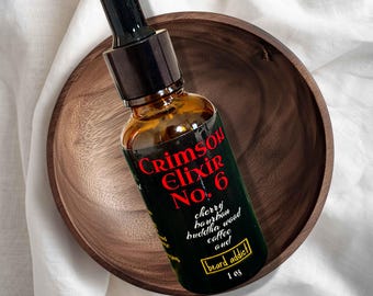 Crimson Elixir No. 6 Beard Oil | Wild Cherries + Buddha Wood | Growth & Moisture