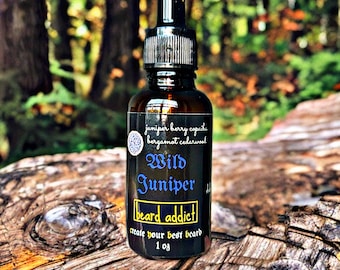Wild Juniper Beard Growth Oil: Jojoba, Argan, Black Seed