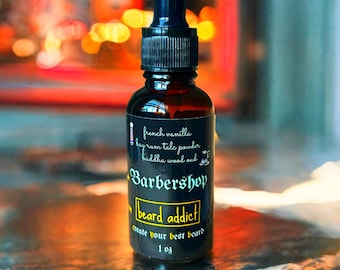 Barbershop Beard Growth Oil: Jojoba, Argan, Black Seed + Henna