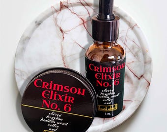 Crimson Elixir No. 6 Beard Balm + Oil | Wild Cherries + Buddha Wood | Growth & Moisture