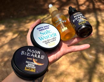Balsam/masło do brody z wodą słoną i olejkiem Moon Bizarre | Korzenny toffi, jagody jałowca i drzewo sandałowe