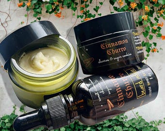 Cinnamon Churro, Lemon Haze or Barbershop Set: Beard Butter, Oil + Balm | Mango + Shea