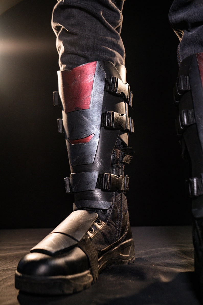 ARMOR SHIN GUARDS Leg Armor Guard Leg Protection Red Etsy