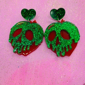 Poison apple earrings