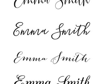 Custom Name Stamp Self Inking, Name Stamper, Personalized Name Stamp Kids, 0.75 x 2 inches, STN003