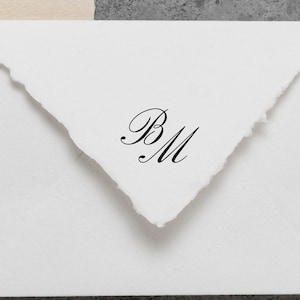 Monogramm Stempel | Paar Initialen Stempel | Hochzeit Logo Embosser | Gunst Stempel | Hochzeit Stempel oder Embosser | Motiv: WS022