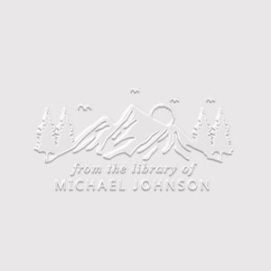 Mountain Book Embosser Personalized | From the Library of Book Stamp |  Rubber Stamp, Self Inking Stamp or Embosser | SKU: STL030