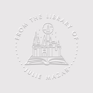Castle Book Embosser Custom | Personalized Library Embossing Stamp | Rubber Stamp, Self Inking Stamp or Embosser | Design: STL099