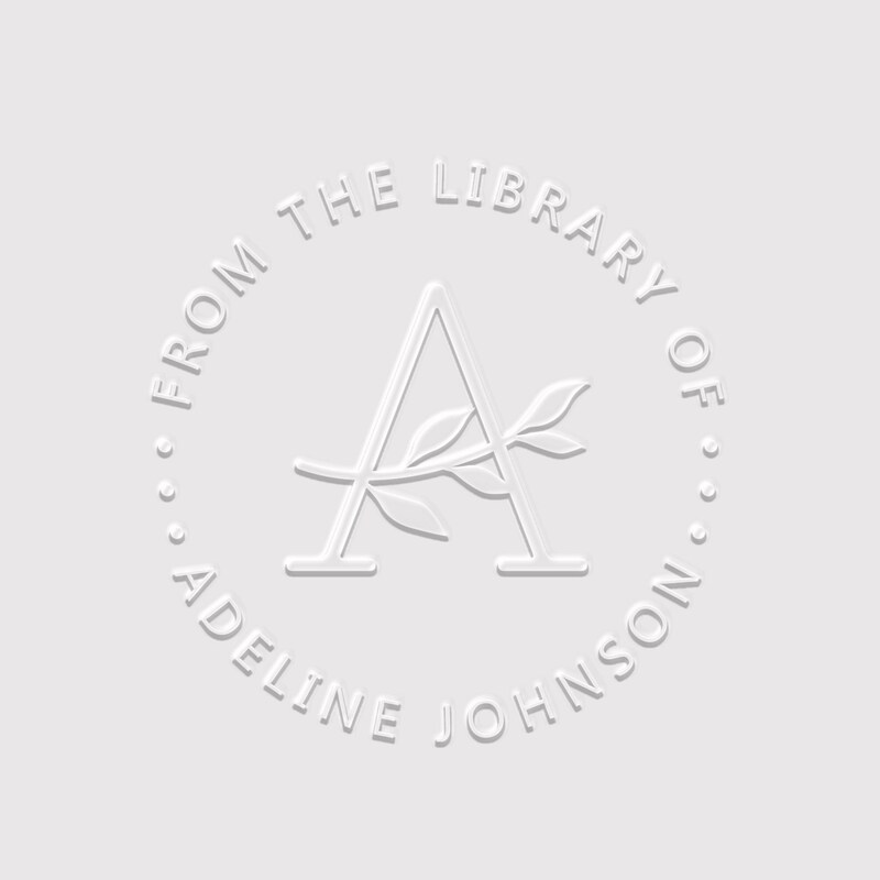 Embossed Monogram - Etsy