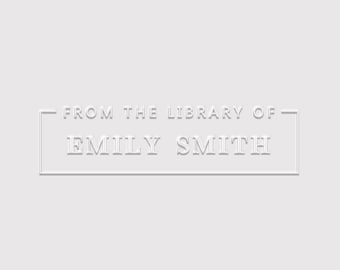 From the Library of Book Embosser | Library Embosser | Rubber Stamp, Self Inking Stamp or Embosser | SKU: STL008