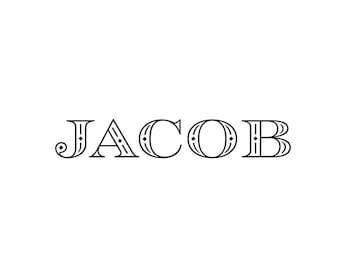 Custom Name Stamp Self Inking, Name Stamper, Personalized Name Stamp Kids, 0.75 x 2 inches, STN001