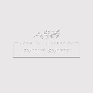 Book Embosser Personalized | From the Library of Stamp | Rubber Stamp, Self Inking Stamp or Embosser | SKU: STL001
