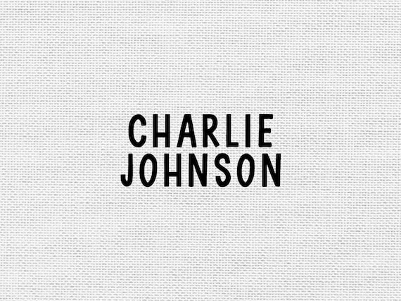 Name Stamp for Clothing | Washable Name Labels | Kid Clothing Name Stamp Daycare | Rubber Stamp or Self Inking Stamp | 0.5" x 1.5" | STC013
