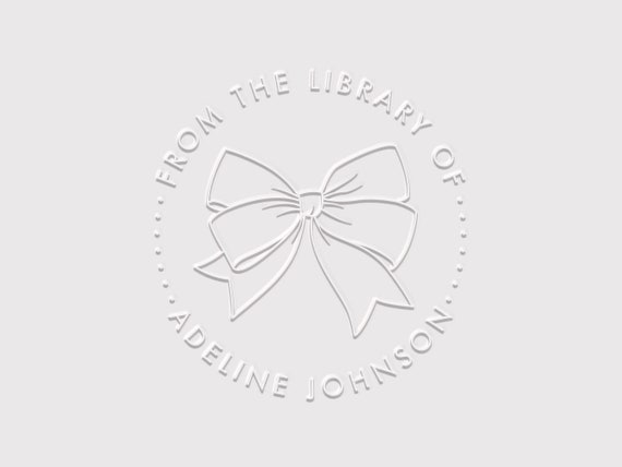 Timbro Personalizzato Per Libri - Ex Libris Con Nome, Autoinchiostrante Floreale, Regalo Per Appassionati Di Lettura