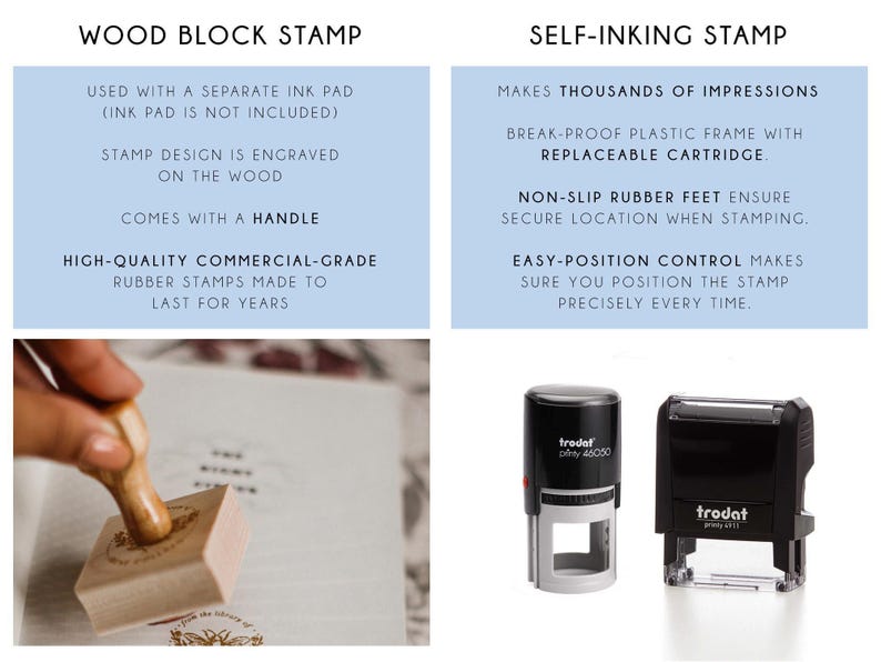 Kraken Book Stamp Personalized | Kraken Bookplate Stamp | Rubber Stamp or Self Inking | Design: STL080 image 4