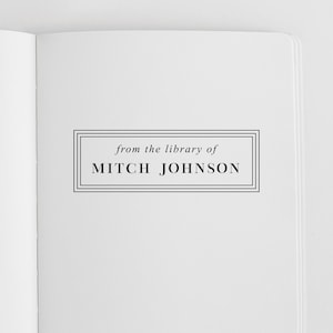 From the Library of Stamp | Ex Libris Stamp | Rubber Stamp, Self Inking Stamp or Embosser | Design: STL004