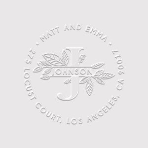 Family Address Embosser Stamp | Family Return Address Stamp | Rubber Stamp, Self-Inking Stamp or Embosser | Design: STA058